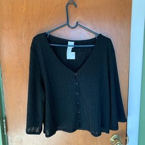 NWT large black top